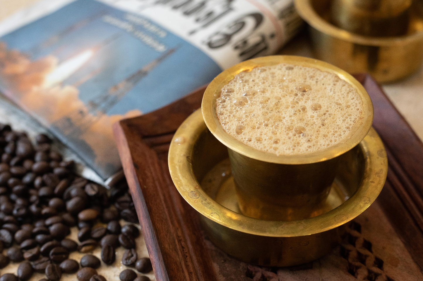 Brass Coffee Davara Tumbler Set