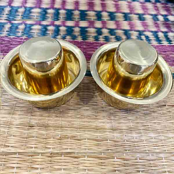 Brass Coffee Davara Tumbler Set - Twin Pack