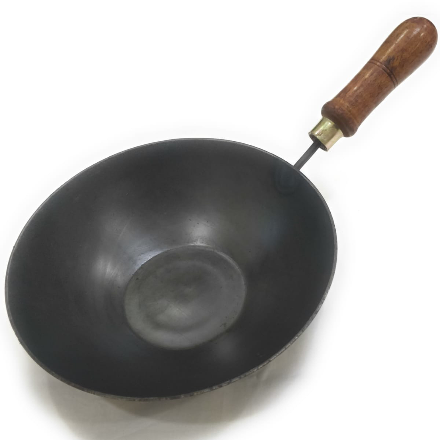 Iron Wok with Wooden Handle