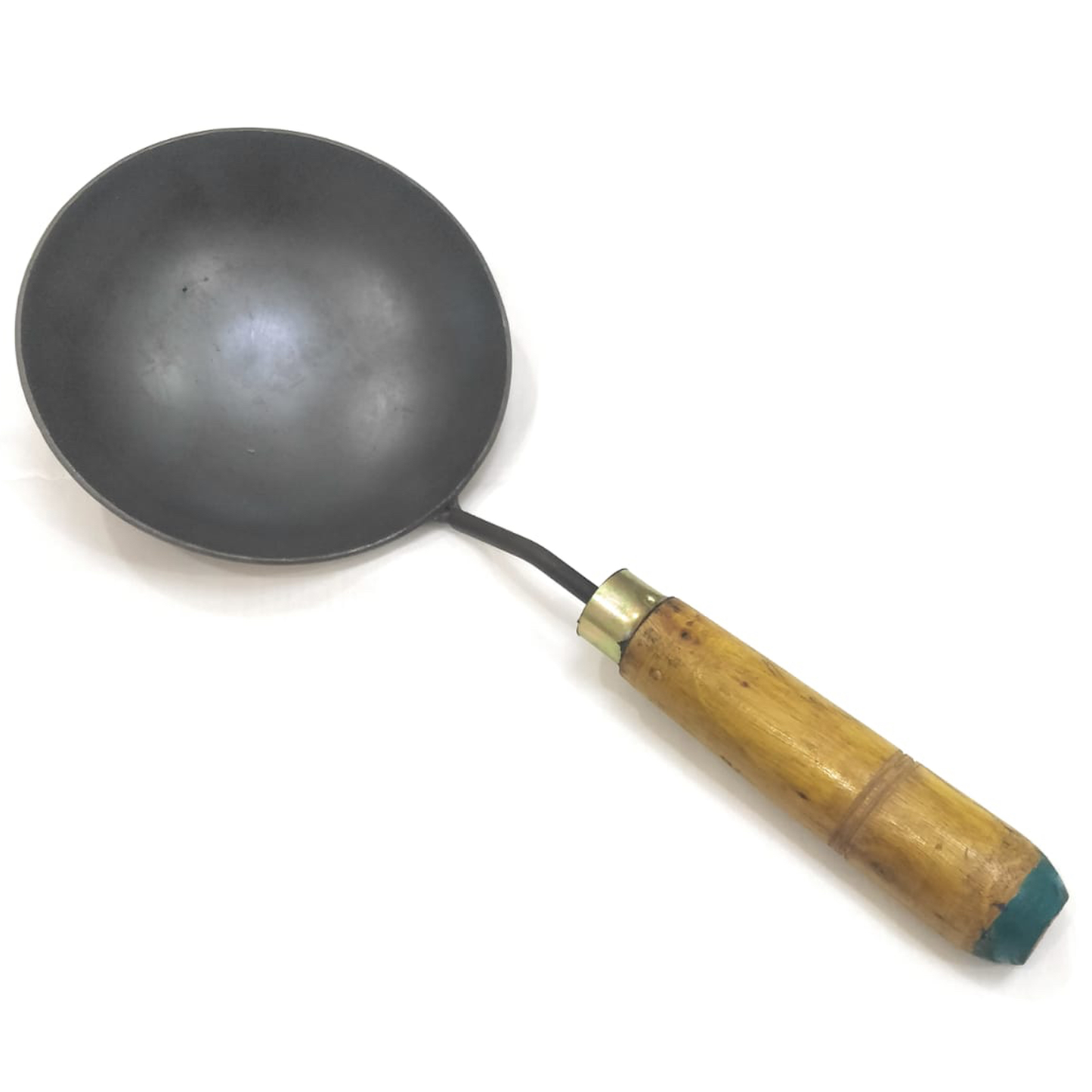 Iron Tadka Pan With Wooden Handle