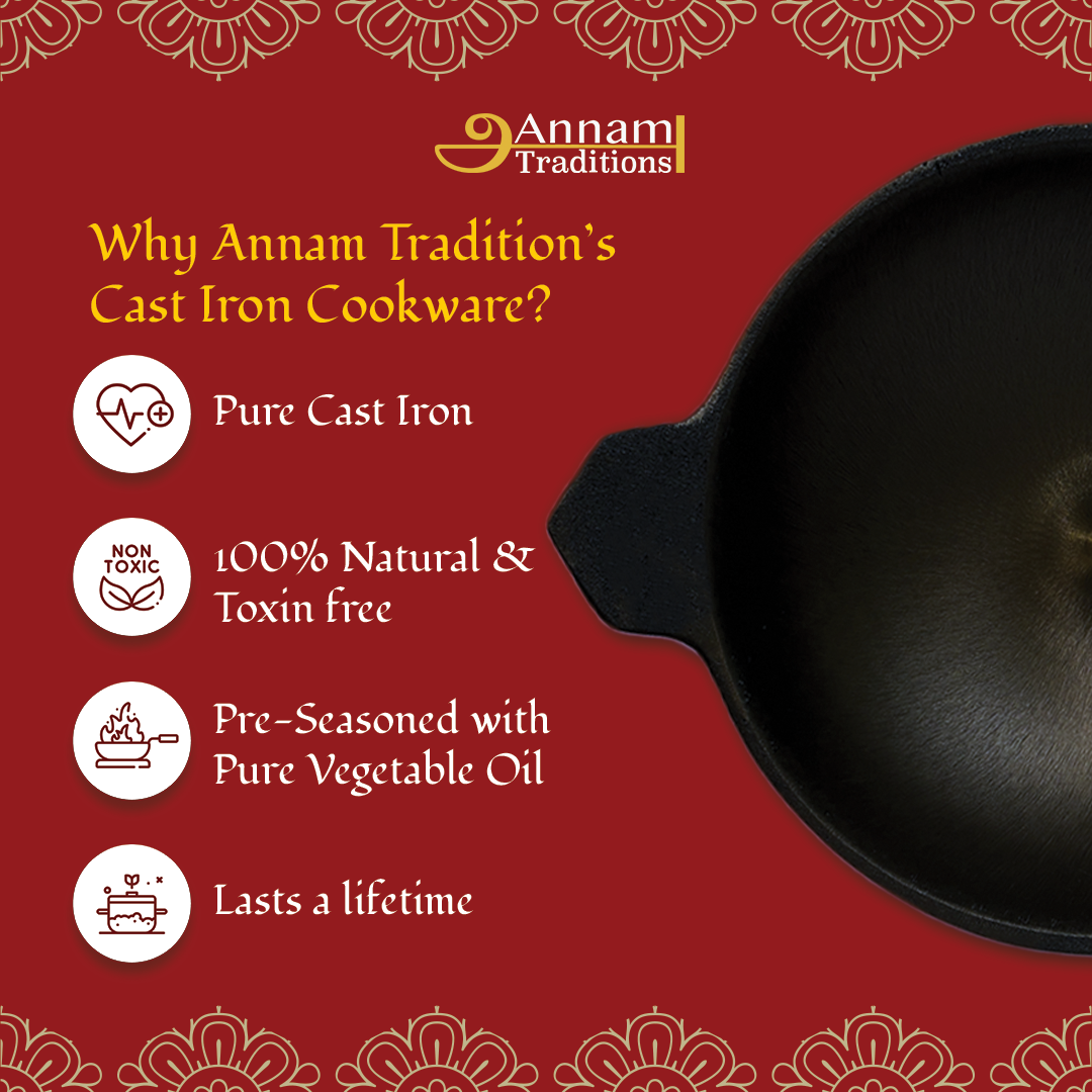 Cast Iron Appam Pan