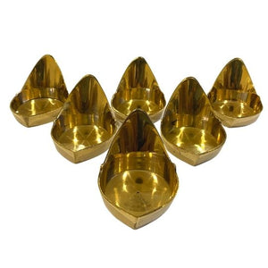 Brass Divine Lamp (Maada Vilakku) - Set of 6 - MEDIUM