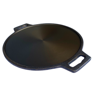 Cast Iron Smoothy Tawa 12 Inch - Double Handle