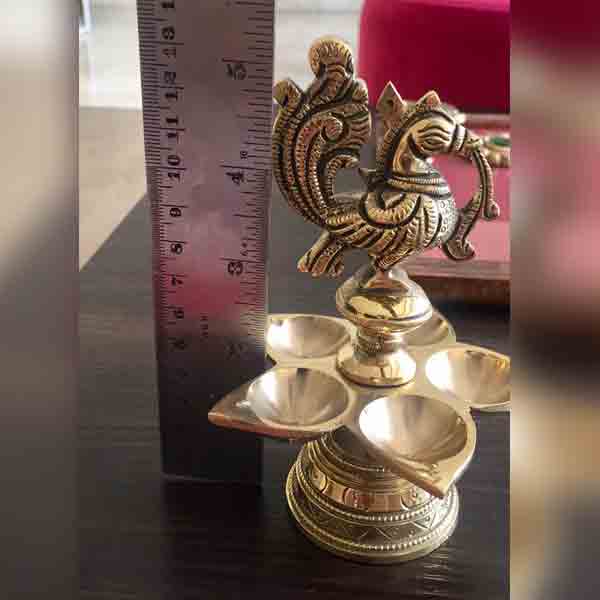 Brass Annapakshi Diya/Lamp (5Slots)