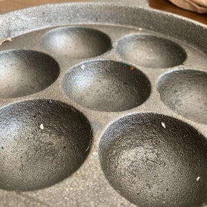 Cast Iron Paniyaram Pan - 7 Pits
