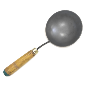 Iron Tadka Pan With Wooden Handle