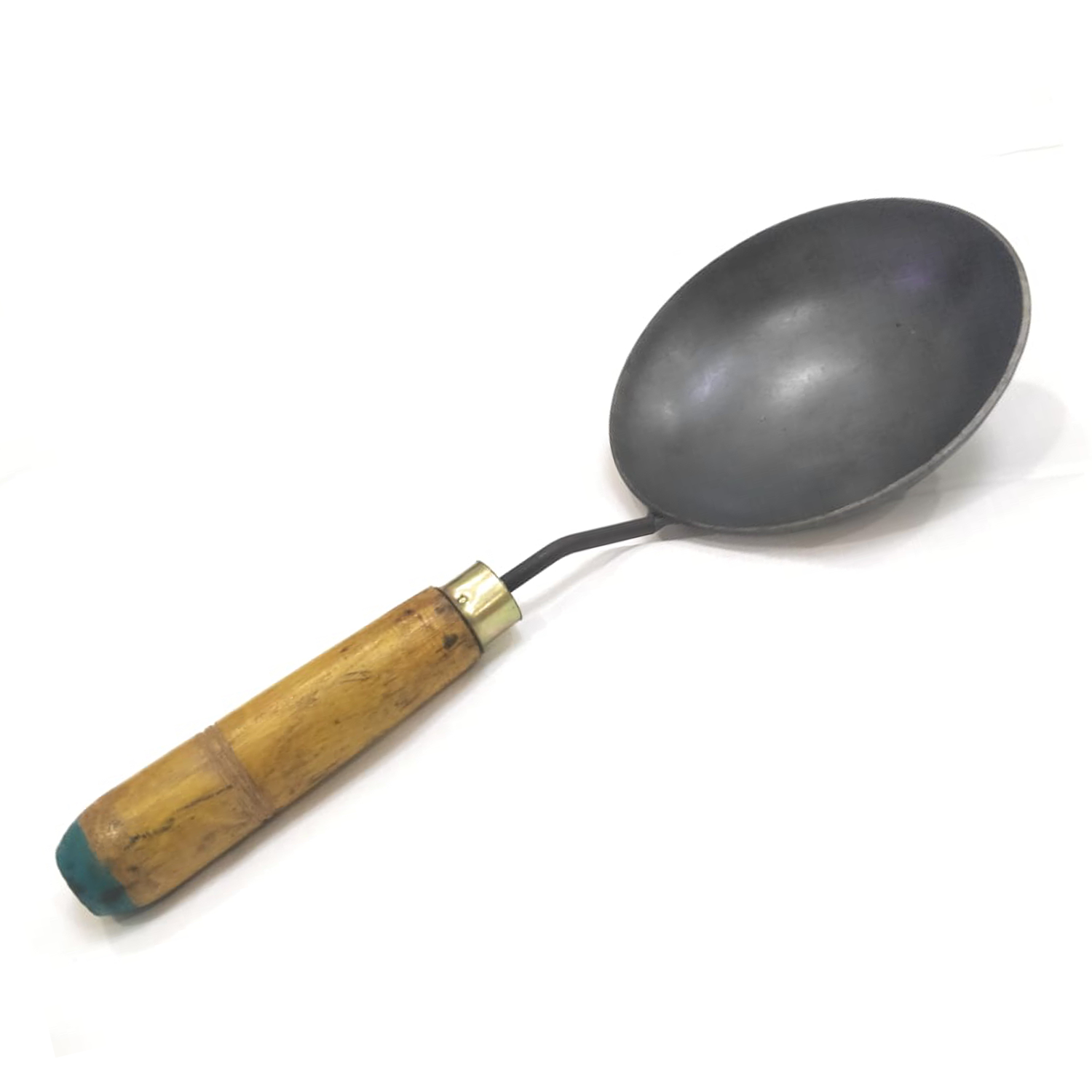 Iron Tadka Pan With Wooden Handle